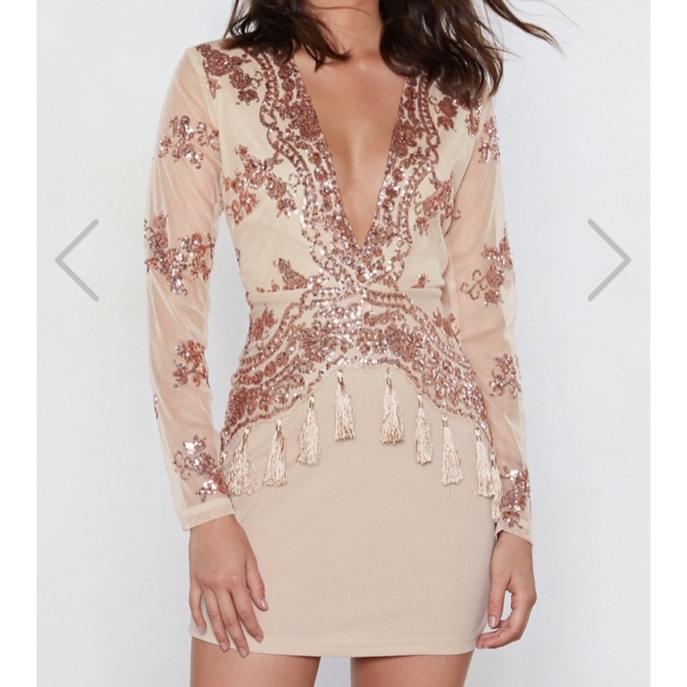 NASTYGAL sequin dress